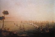 Nicholas Pocock The Battle of the Nile,1 August 1798 oil painting